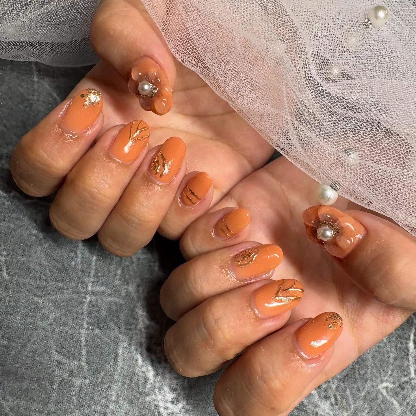 お花ネイル💅🌷´